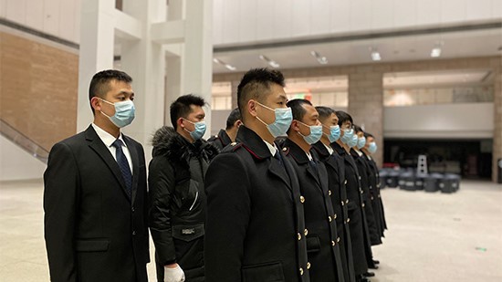 湖南省博物館安保隊整裝待發(fā)